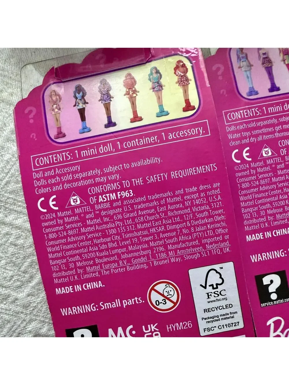 Barbie Mini BarbieLand‎ 6 Mini-Doll mystery Easter Basket Stuffers 🐇 Sealed